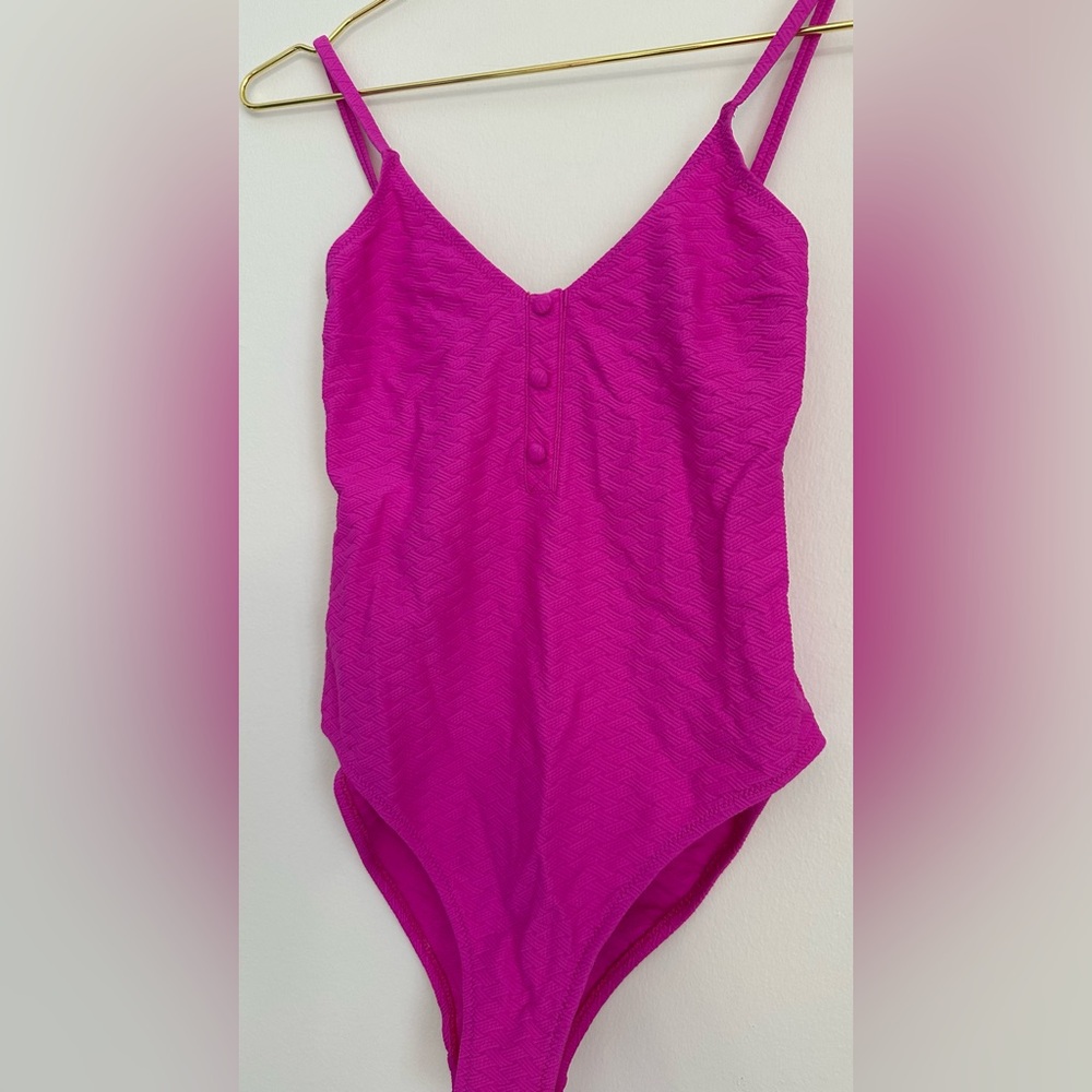 Monoprix Femme 🇫🇷 Vibrant Pink One Piece Swimsuit